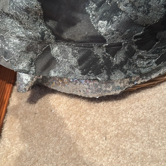 Rene Ruiz 🔥Sale🔥 Collection elegant Gray and Silver evening dress - Picture 7 of 14